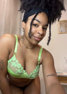 Verified Nasarawa escort providing professional erotic massage services in green lingerie
